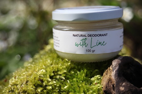 Natürliches Deodorant mit Limette, handgemacht, giftfrei, aluminiumfrei, 100 ml - Bild 1 von 5