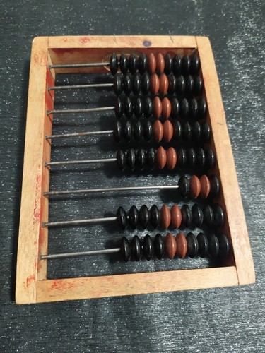 Soviet Retro Wooden Abacus USSR Calculator Child School Small Vintage 1970s - Picture 3 of 12