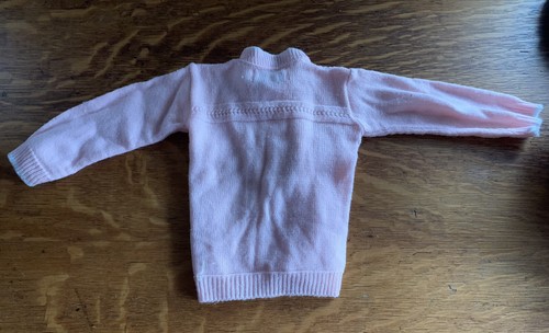 Vtg Cradle Knit Infant Baby Pink Sweater 3-6 Months ? Cottage Grandma - Picture 8 of 8