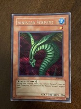 YUGIOH! SINISTER SERPENT SDD-002 SECRET RARE NM CARD PROMO