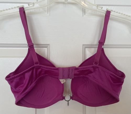 Victoria's Secret Very Sexy Push Up Bra 36C Magenta Underwire Adjustable Straps - Picture 2 of 6
