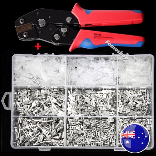 900PC Assorted Insulated Electrical Wire Terminal Crimp Connectors Kit Spade Set - Picture 11 of 27