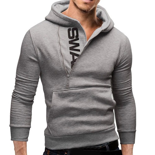 Herren Hoodie Freizeit Kapuze Einfarbig Tasche Slim Fit Sweatshirt Pullover Sweater Tops☋ - Bild 37 von 46