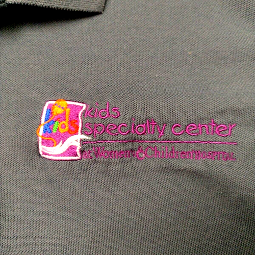 Port Authority Womens Polo Shirt Size L Gray Solid Embroidered Logo - Picture 3 of 10