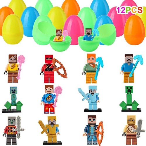 12 Pack Prefilled Easter Egg with Building Blocks Toys,cartoon,gaming for kids - Picture 15 of 17