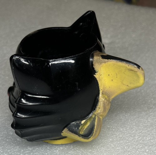 Vintage 1950's Ken- L- Ration Halloween Black Cat Plastic Cup Sugar Creamer - Bild 6 von 12