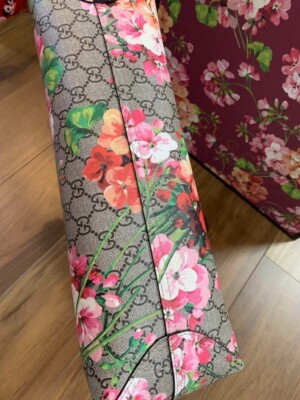 Gucci Floral Reversible Blooms Flower Multicolor Tote Bag
