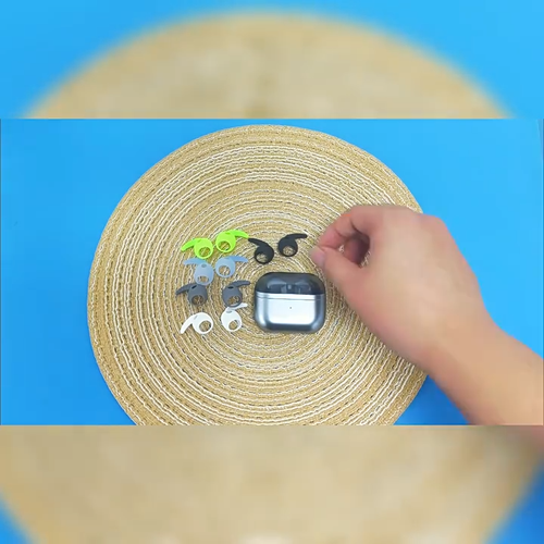 5 pares de ganchos para puntas de oreja para auriculares Samsung Galaxy Buds 3 Pro estuche - Vídeo 1 de 1