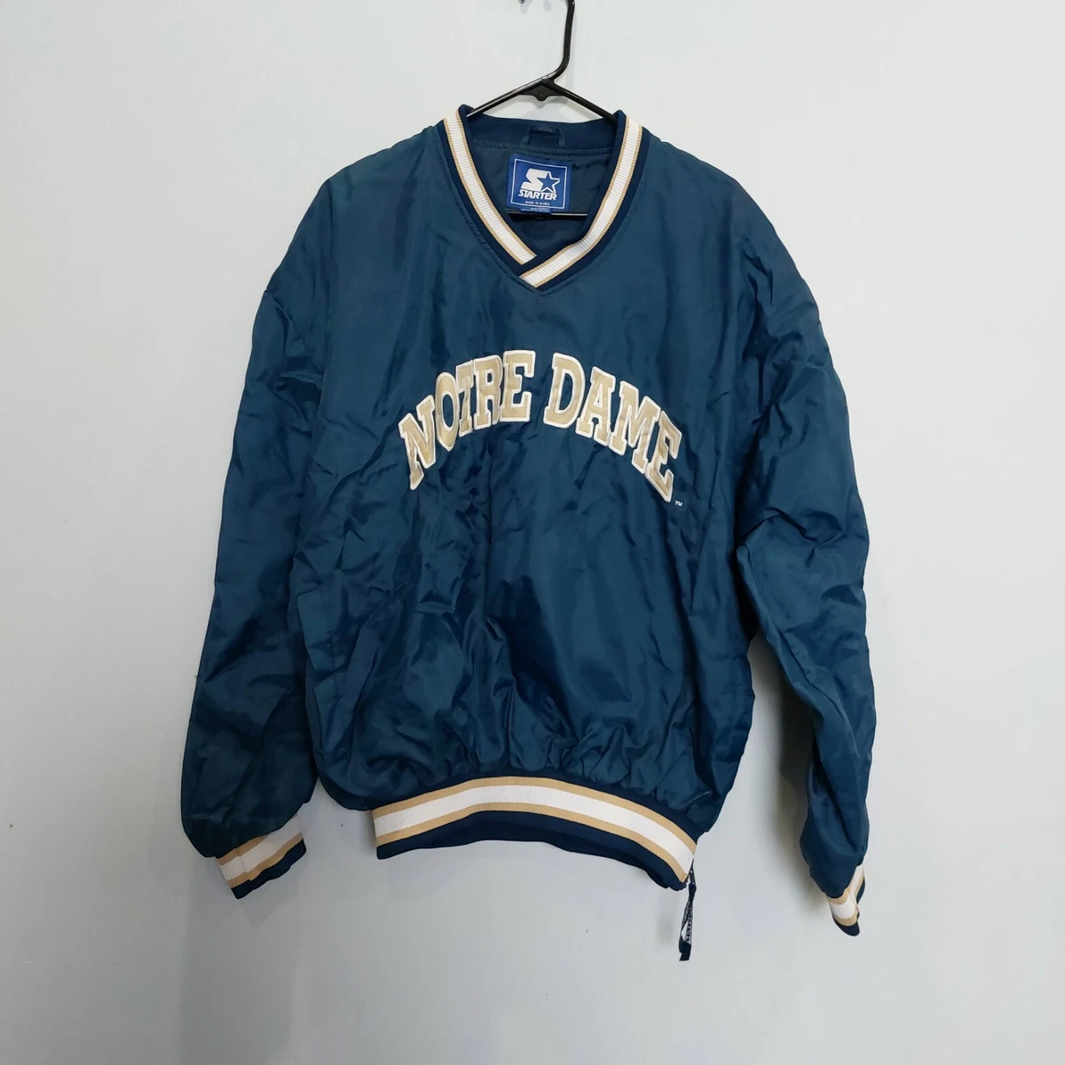Vintage notre dame clearance starter jacket
