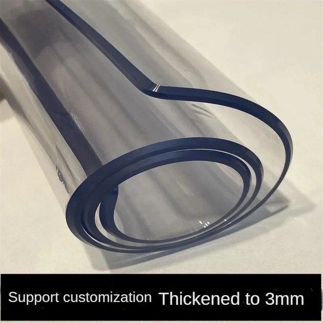 Mantel de vidrio suave 3,0 mm PVC suave transparente mantel mantel almohadilla para cubierta de mesa