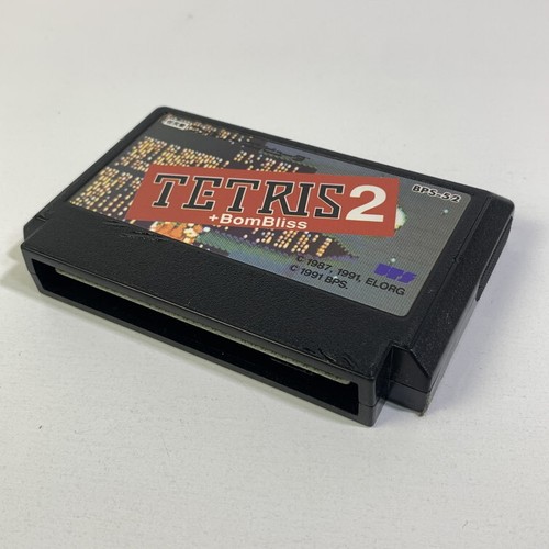 NES FC Tetris 2 + BomBliss Boxed Working NTSC-J Japan 2303-104 - Picture 6 of 9