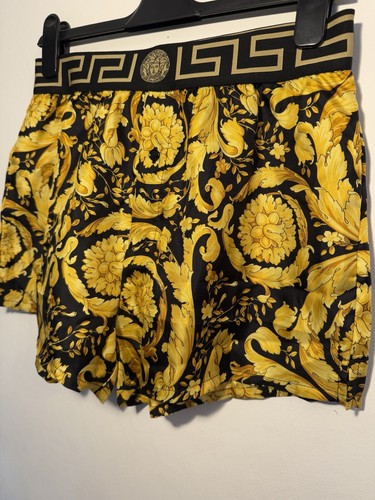 VERSACE BAROCCO SILK PYJAMA SHORTS Size IT3 (S) - Picture 13 of 24