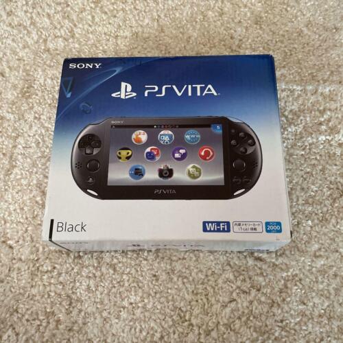 SONY PlayStation PS Vita black PCH-2000 ZA11 Console Wi-Fi model NEW japan f/s - Picture 1 of 4