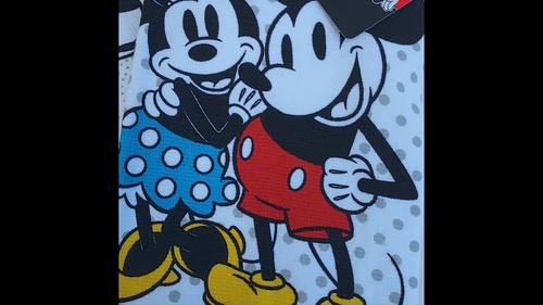 Disney Mickey Mouse & Minnie Mouse 2 Pack Kitchen Towel 16 x 26" 100% Cotton - Video 1 of 1