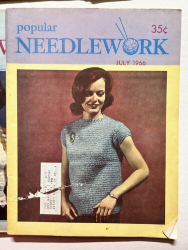 Revista Vintage Popular Needlework 1966 patrones, marzo, abril julio noviembre diciembre - Imagen 3 de 9