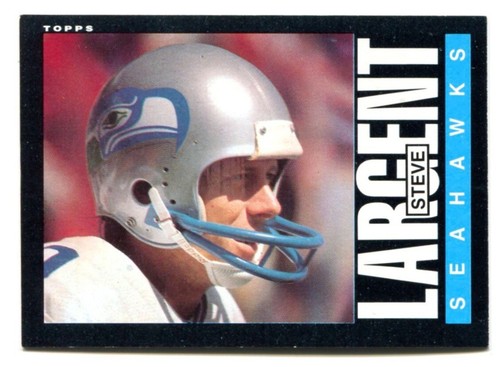 1985 Topps #389 Steve Largent Football Card - Seattle Seahawks - NFL HOF