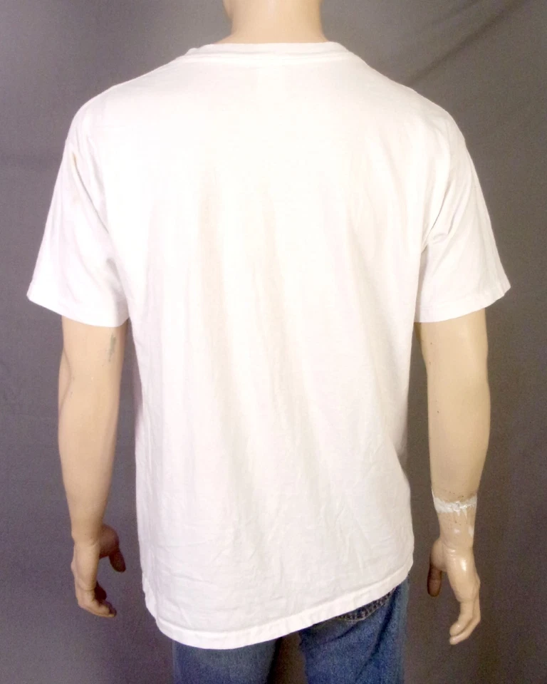 Camiseta vintage años 80 puntada única sello novedad corbata tema mantecoso suave EE. UU. XL Foto 4 de 4