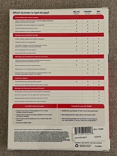 Quicken Classic Business & Personal 1 Year Subscription Key Card New (Windows) - Picture 2 of 2