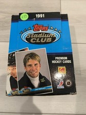 1991 Topps Stadium Club Hockey Wax Box - 36 Sealed Packs