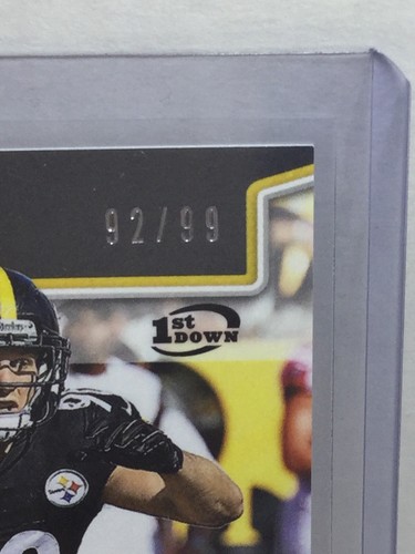 T.J. Watt 2018 Playoff 1st Down Gold Parallel Pittsburgh Steelers #169 SP /99 - Picture 3 of 12