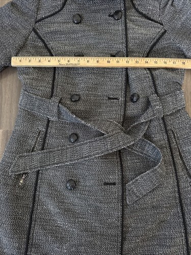 Guess Los Angeles Damen Mantel schwarz/grau Polyester Wolle Größe M - Bild 4 von 8