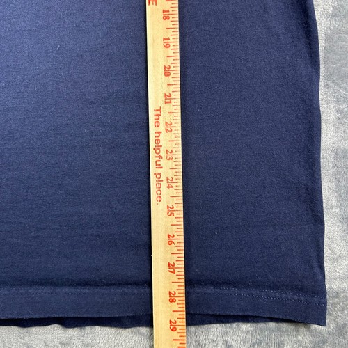 Vintage Nautica Lighthouse Logo T-Shirt USA Made L Navy Blue Graphic Tee - Picture 6 of 9