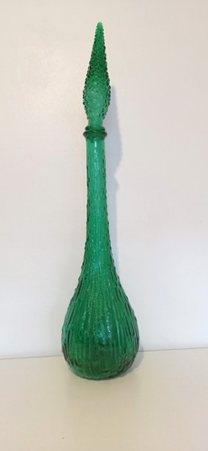Mitte des Jahrhunderts italienische Smaragdkunst Glasgenie/Trank Apotheker/Hexenflasche 22" - Bild 12 von 22