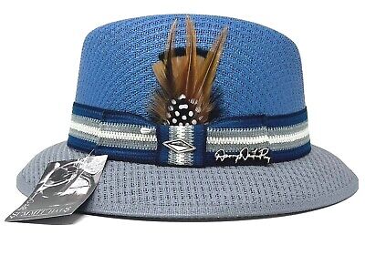 Danny De La Paz Signature Blue & Grey Lowrider Fedora Hat