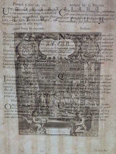 Frontispiece to third part of Houwelick, Jacob Cats, van de Venne, Stampa 1712 - Picture 5 of 6