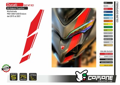Set Adhesives Stickers Compatible DUCATI Multistrada 950 1200 1260 Tapered MT01 Set Adhesives Stickers Compatible DUCATI Multistrada 950 1200 1260 Tapered MT01