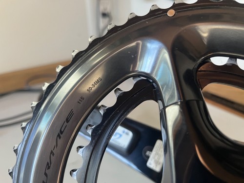Shimano Dura-Ace R9100 11s Road Crankset 170mm Dual-Sided Stages Power 50/34T - Picture 2 of 4