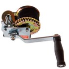 600lbs Hand Winch Hand Crank Strap Gear Winch for ATV/Boat/Trailer Heavy Duty