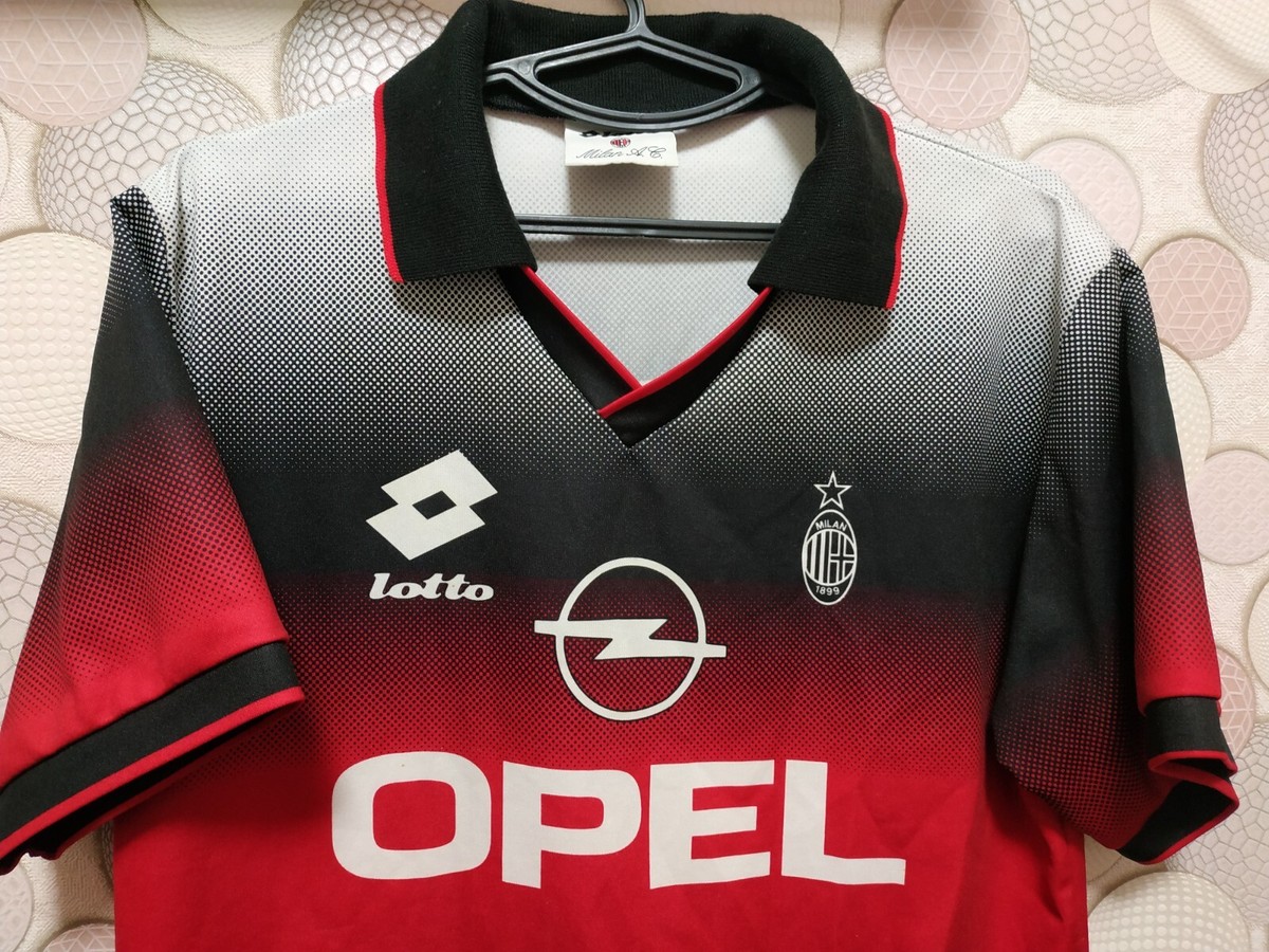 Lotto ACミラン ユニフォーム 1995-1996 Sz S/M adult AC Milan football jersey Lotto training jersey