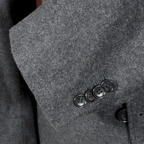 Banana Republic Men's Flannel Sport Coat Three Button Gray Wool Tailored Fit 42R - Picture 11 of 19