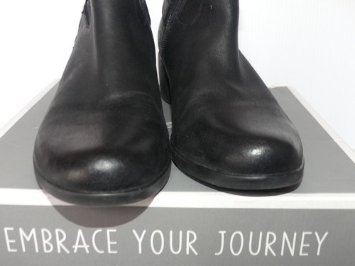 IOB Women's Dansko Cagney Burnished Suede black ankle boot heel eu 38 US 7.5/8 - Picture 4 of 12