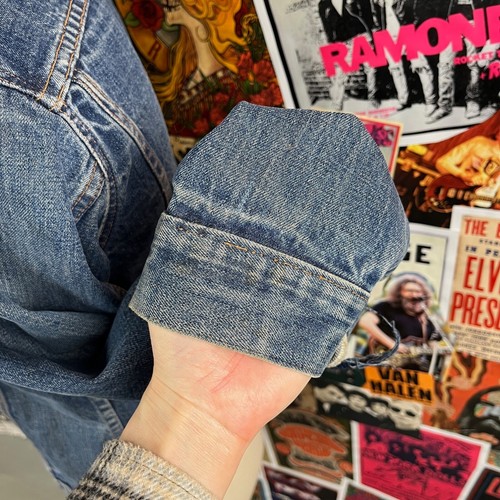 Chaqueta vaquera vintage años 60 Levi's grande E tipo III de camionero de dos bolsillos para hombre pequeña - Imagen 15 de 23