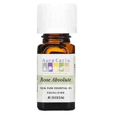 2 X Aura Cacia, 100% Pure Essential Oil, Rose Absolute, 0.125 fl oz (3.7 ml)