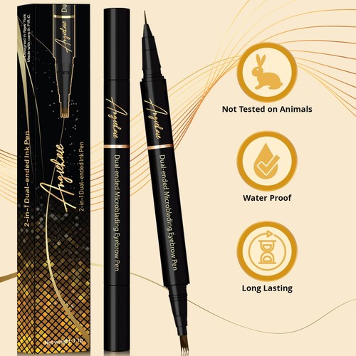 Eyebrow Pencil (Taupe) Dual-Ended Microblading Eyebrow Pen- Brow Pencil 2-in-... - Picture 4 of 6