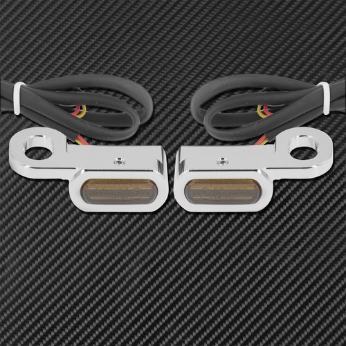 Indicadores de señal de giro de motocicleta luces intermitentes aptas para Harley Touring Softail - Imagen 3 de 11