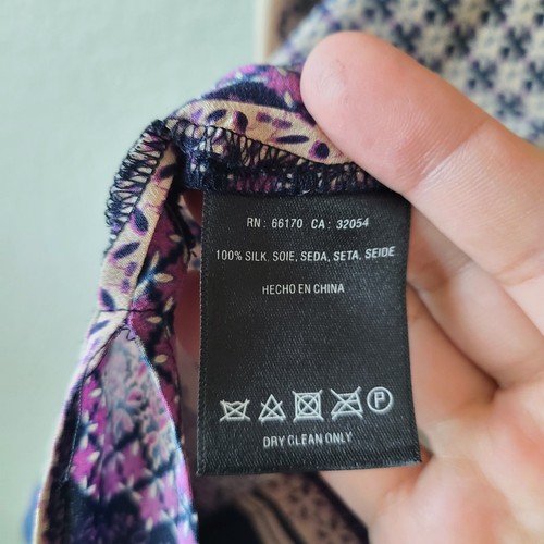 Anthropologie Meadow Rue Festival Bluse Größe Small 100 % Seide Blumen Boho Hippie - Bild 6 von 12