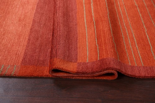 Geometric Nepalese Vegetable Dye Oriental Area Rug Hand-knotted Wool Carpet 5x8 - Afbeelding 11 van 12