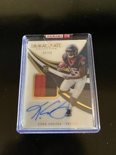 Keke Coutee 2018 Immaculate Auto Jersey Patch RC /99 football card Texans