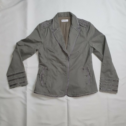 Chaqueta Ben Sherman Talla M Blazer Militar Bordado Detalle Dimonte en la Espalda - Imagen 9 de 11