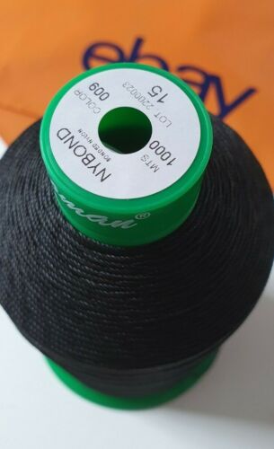 Kit Upholstery Black Thread * Needle -Hand sewing nylon thread Upholstery&Craft - Picture 2 of 17