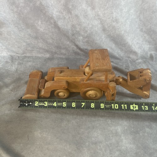 Vintage handmade Lil Digger Wooden Backhoe/Excavator - Picture 7 of 8