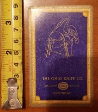 RARE OLD VINTAGE PLAYING CARD SINGLE OHIO KNIFE OKCO 606 CONGRESS 6 OF SPADES