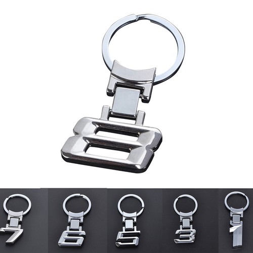 Silver Logo Car Key Chain Key Ring Keychain Keyring For BMW 1 3 5 6 7 8 X Series - Picture 5 of 19