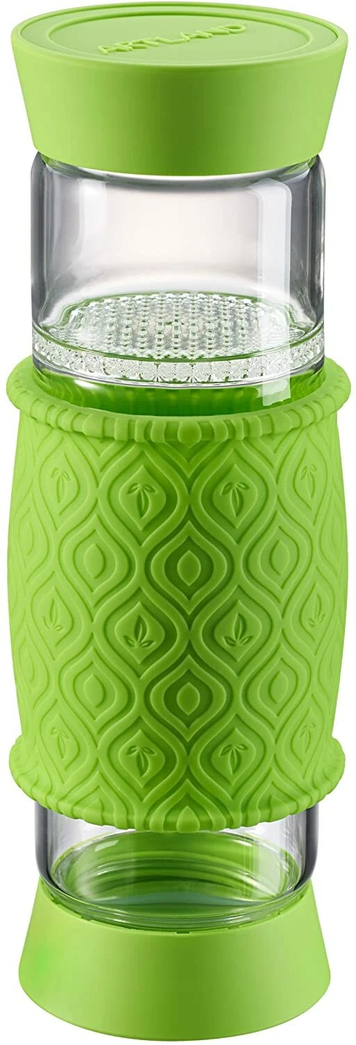 Artland 19 oz Glass Tea Infuser, Green