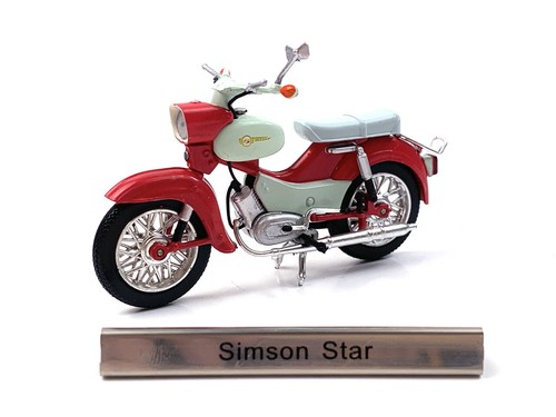 1/24 Atlas Simson Star motorcycle model - Foto 1 di 5