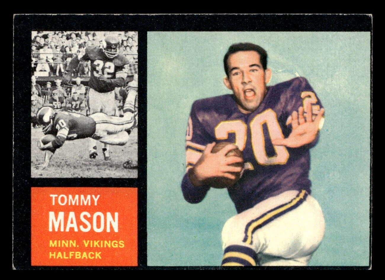 1962 Topps #94 Tommy Mason Excellent+ RC Rookie SP Vikings